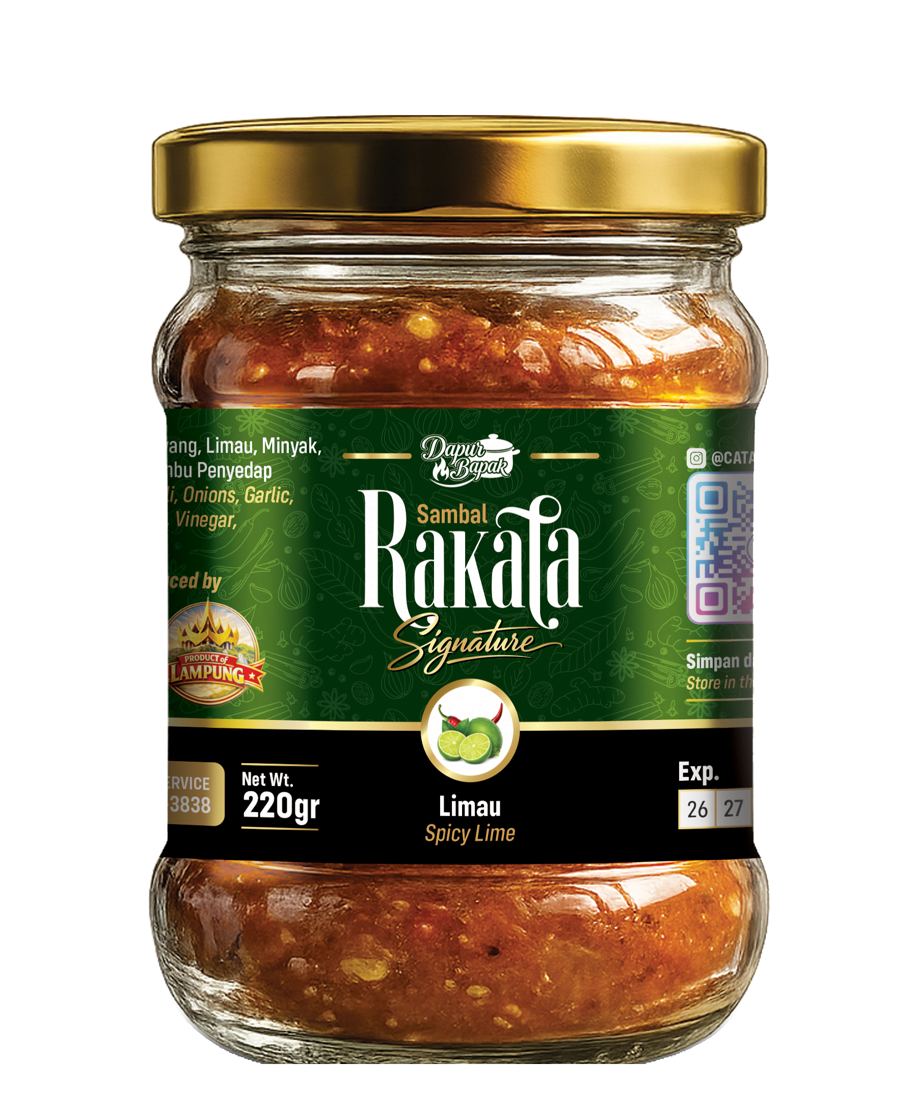 Sambal Rakata Signature Limau 220 g
